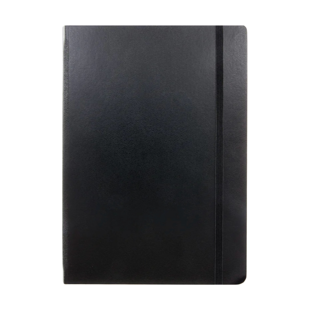 Leuchtturm1917 Kulit Keras A5 Notebook Sederhana Hitam - Biasa