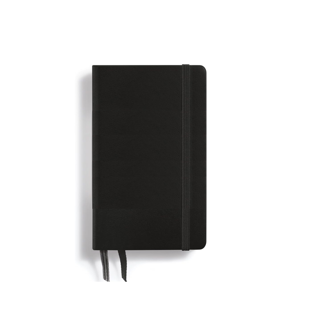 Leuchtturm1917 A6 Pocket Hardcover Notebook - Black / Plain