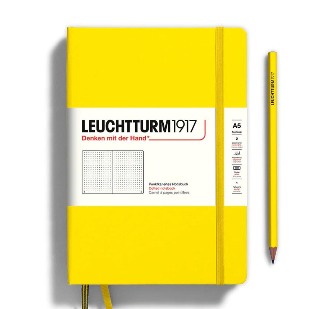 Leuchtturm1917精装A5中型笔记本柠檬-点缀
