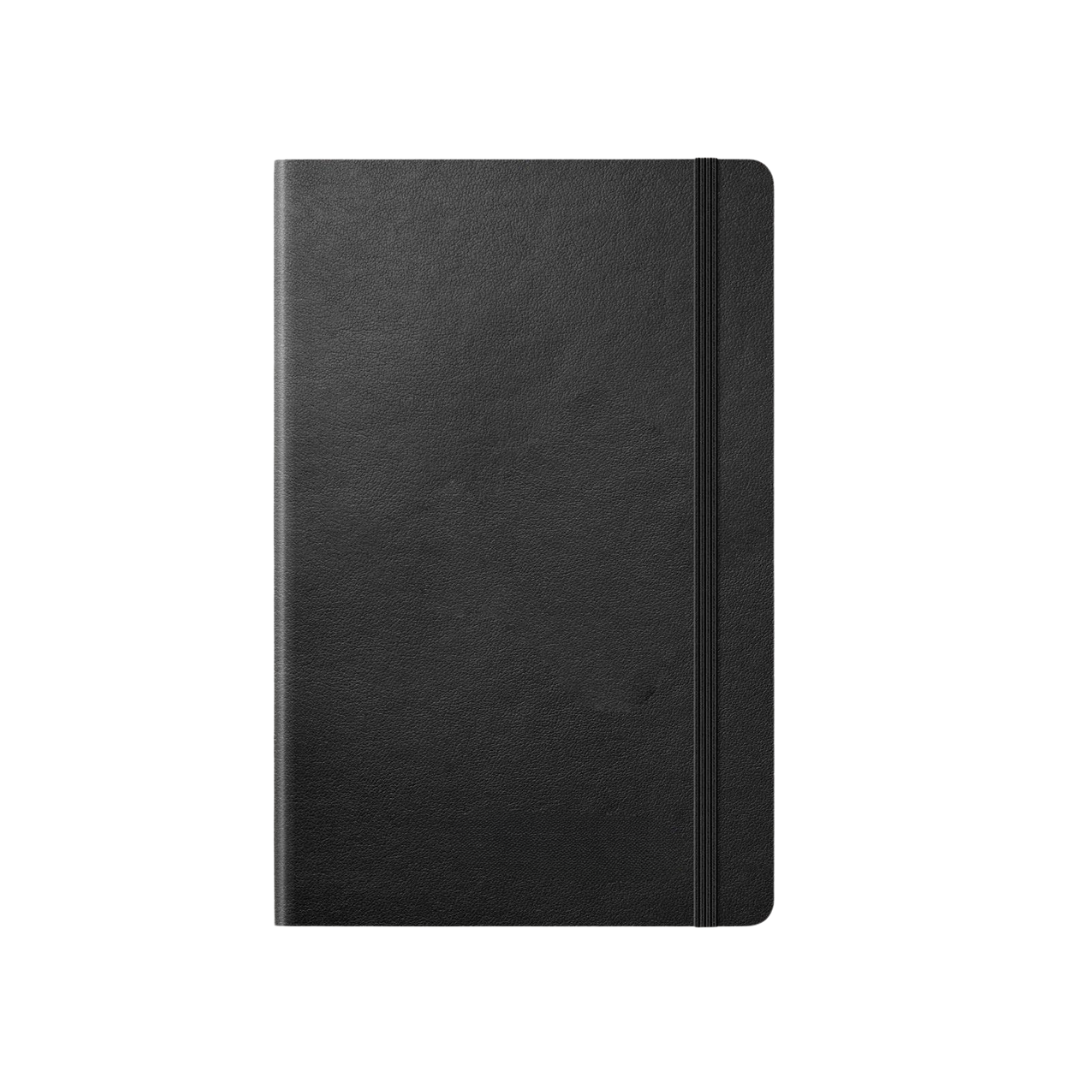 Leuchtturm1917 Kulit lembut B6+ Notebook Hitam - Bertitik