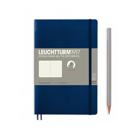 Leuchtturm1917 Softcover B6+ 笔记本海军蓝 - 圆点