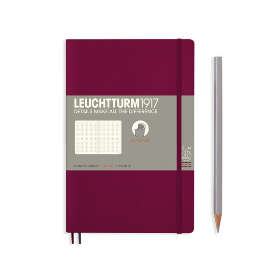 Leuchtturm1917 Softcover B6+ 笔记本 - 酒红色