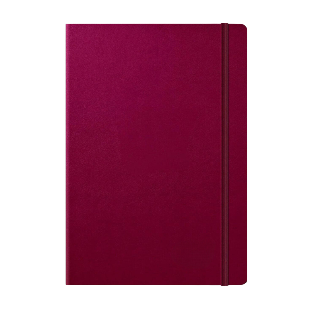 Leuchtturm1917 精装 A5 中号笔记本端口红色 - 直纹