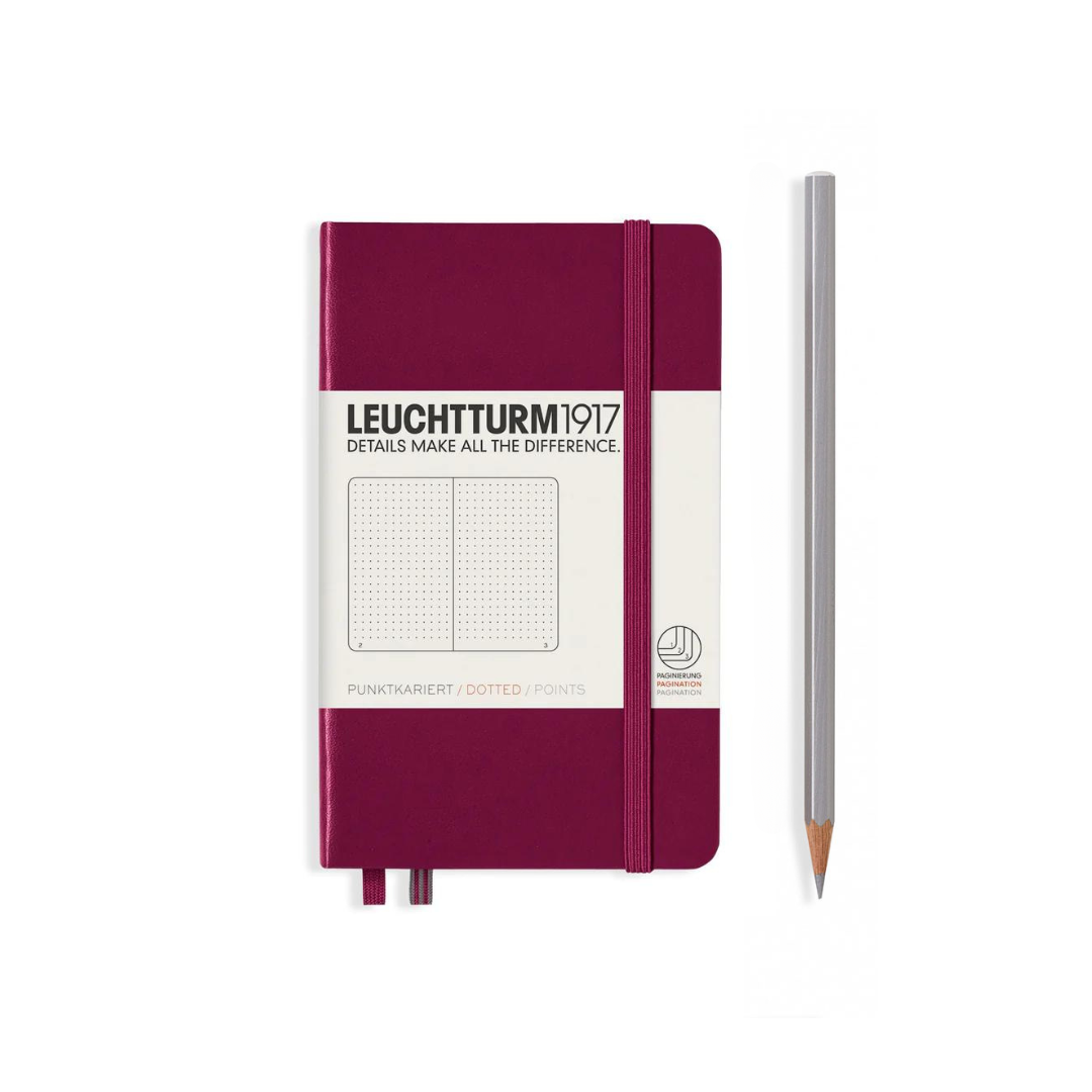 Leuchtturm1917 A6 Pocket Hardcover Notebook - Port Red / Dotted
