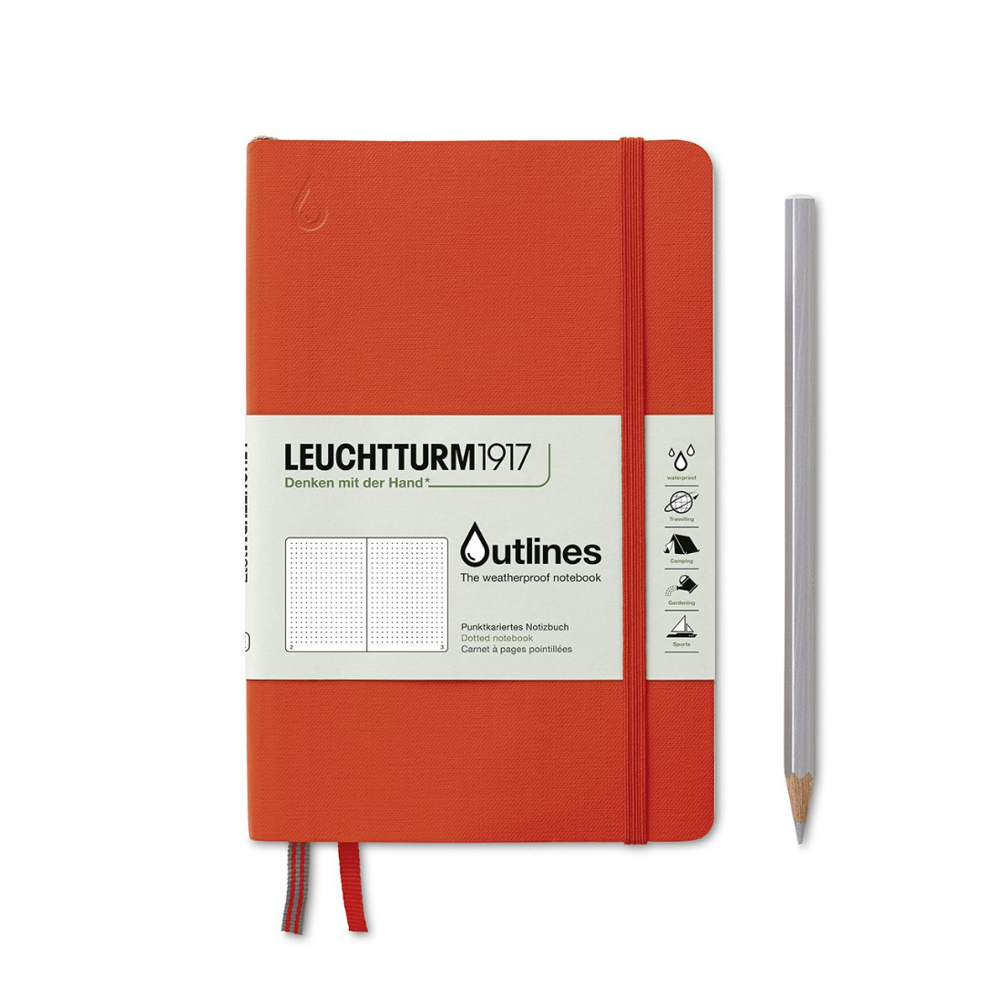 Leuchtturm1917 B6+ Outlines Paperback Weatherproof Notebook - Dotted