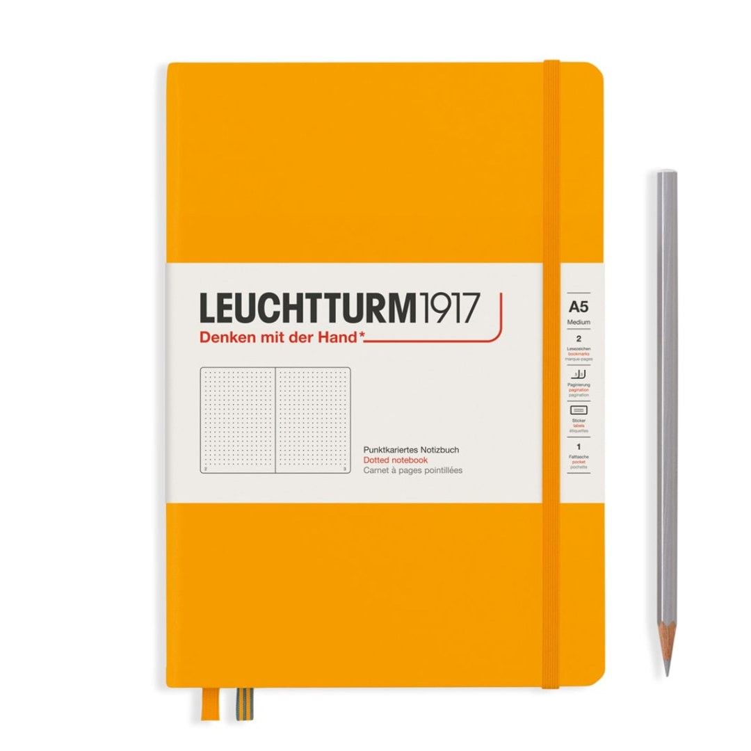 Leuchtturm1917 精装 A5 中型笔记本旭日 - 圆点