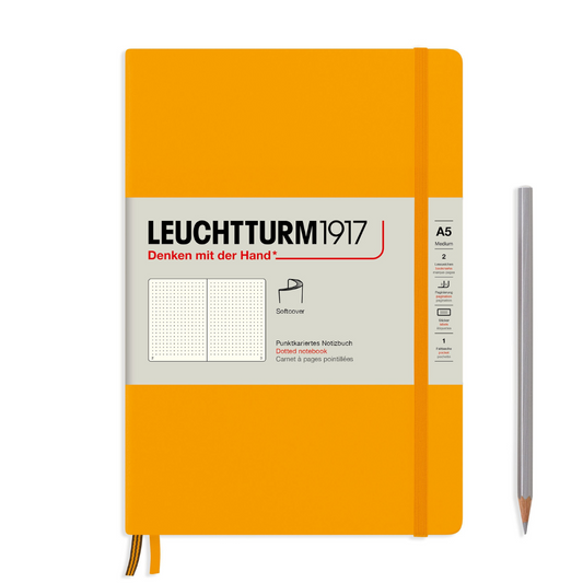 Leuchtturm1917 A5 Medium Softcover Notebook - Rising Sun / Dotted
