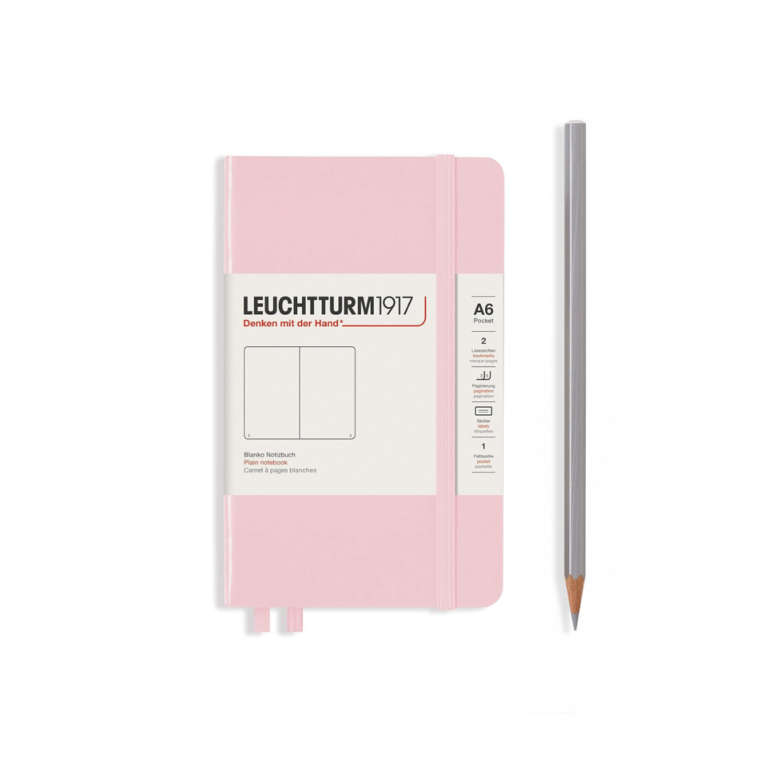 Leuchtturm1917 Serbuk Notebook Poket Kulit Keras A6 - Biasa