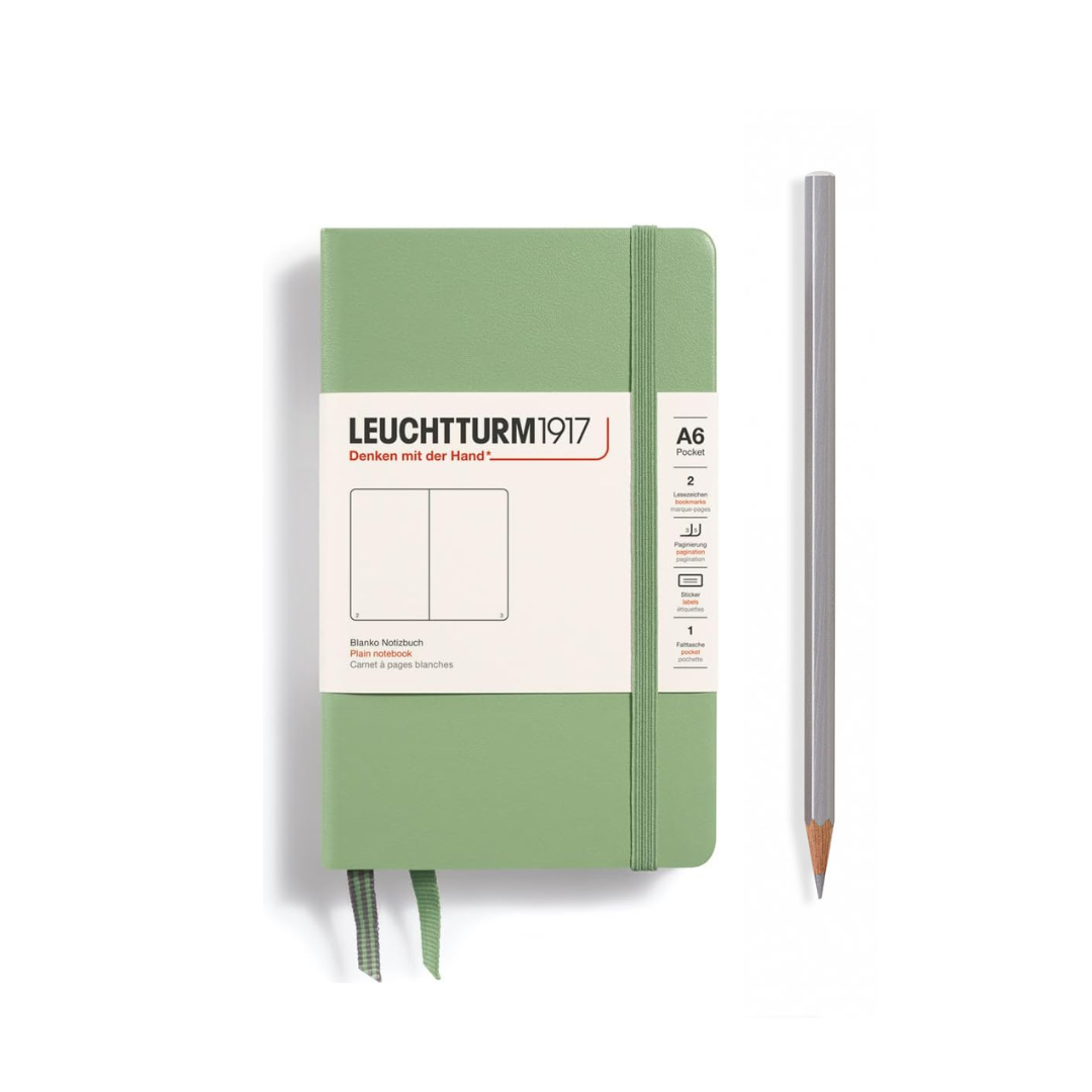Leuchtturm1917 精装 A6 袖珍笔记本鼠尾草 - 普通