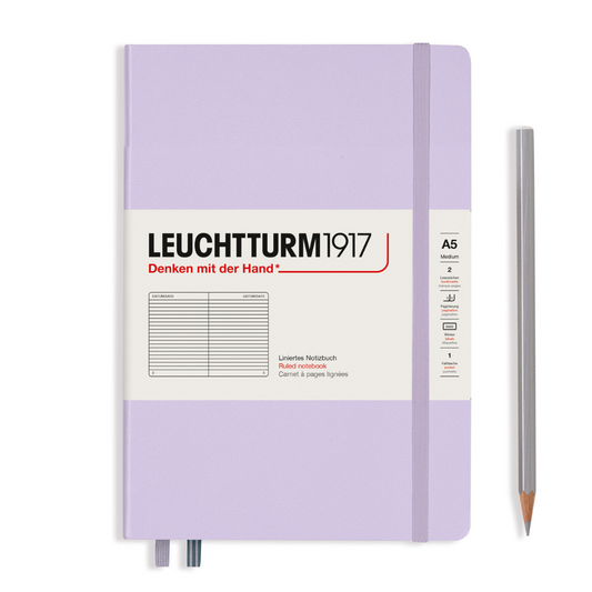 Leuchtturm1917 A5 Medium Hardcover Notebook - Lilac / Ruled