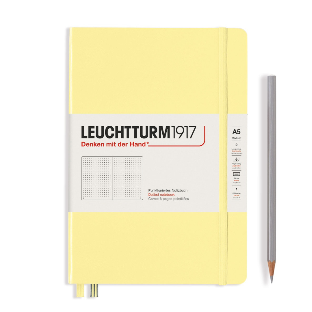 Leuchtturm1917 精装 A5 中型笔记本香草 - 点