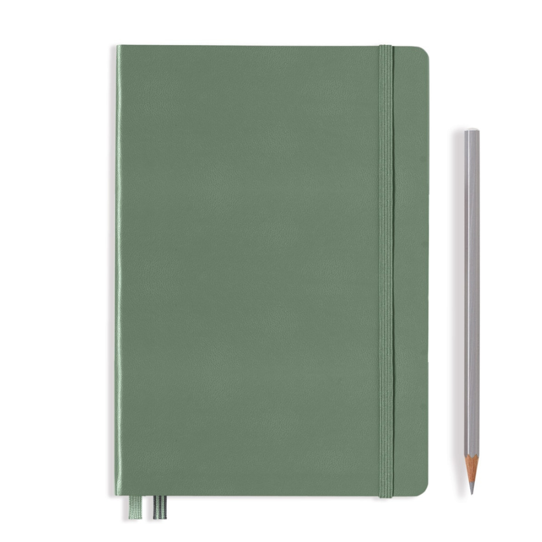 Leuchtturm1917 精装 A5 中号笔记本橄榄色 - 纯色