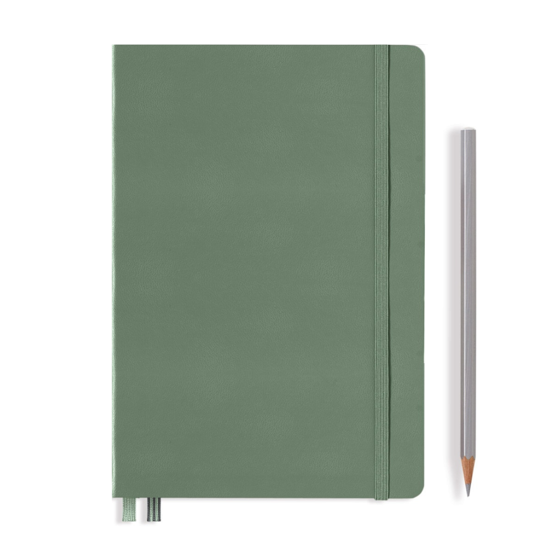 Leuchtturm1917 精装 A5 中号笔记本橄榄色 - 圆点