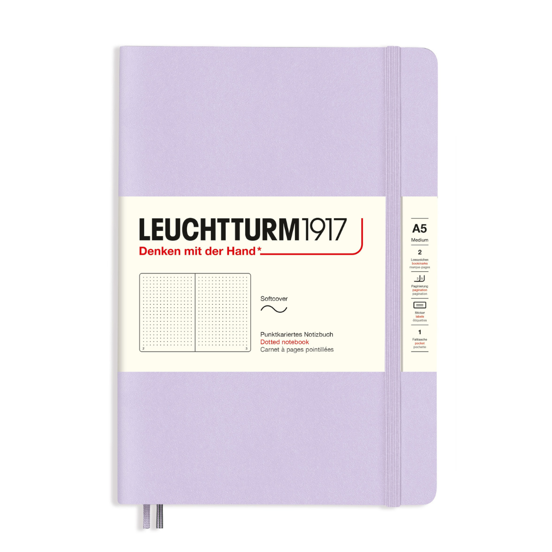 Leuchtturm1917 Softcover A5 中号笔记本丁香紫 - 点缀