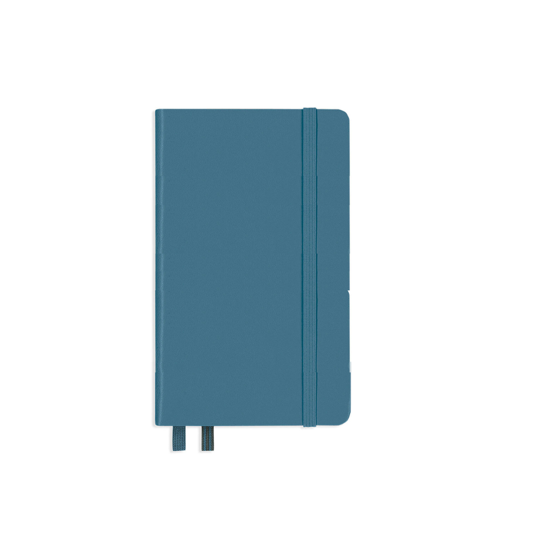 Leuchtturm1917 Kulit Keras A6 Poket Notebook Batu Biru - Plain