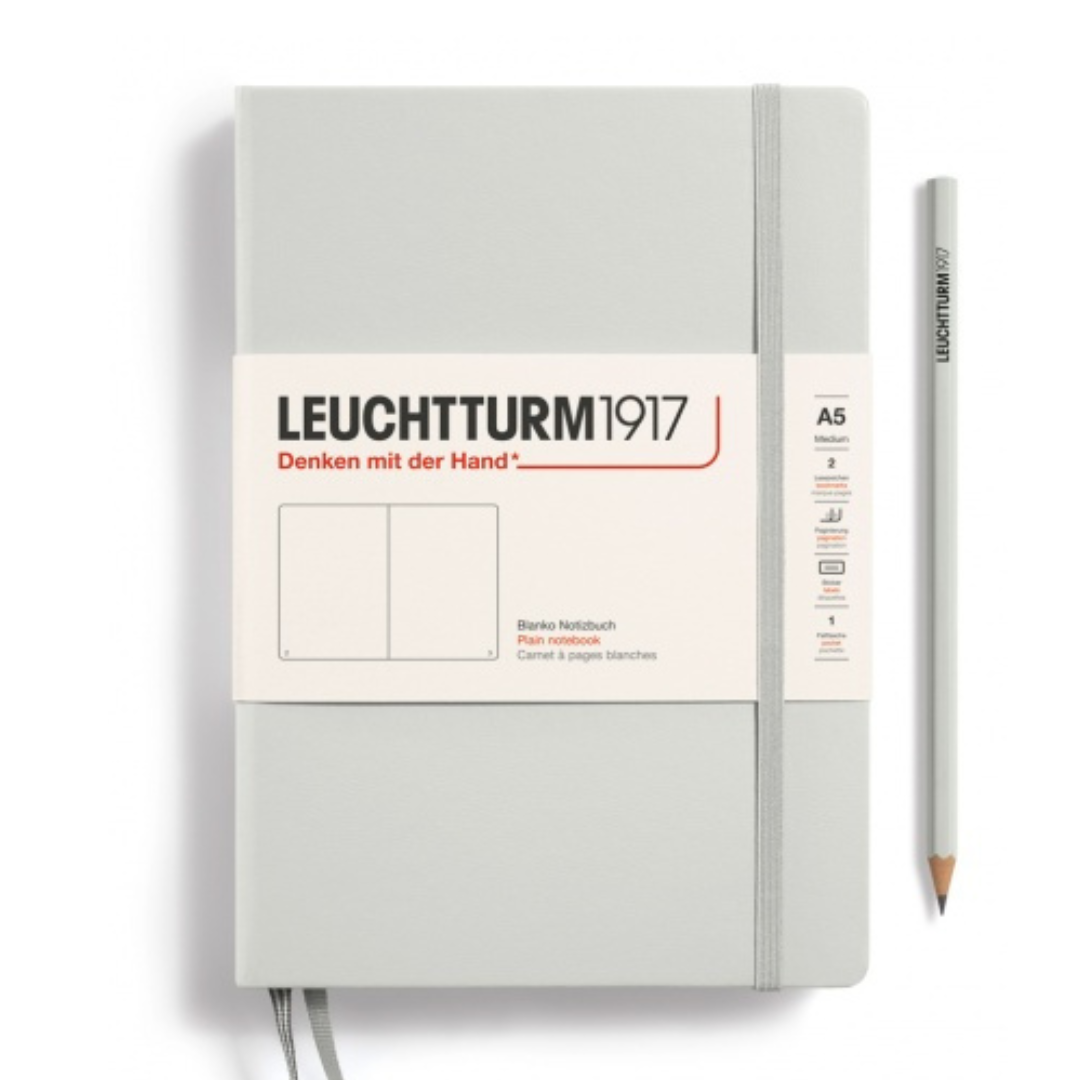 Leuchtturm1917 Natural Colors精装A5中号笔记本浅灰色