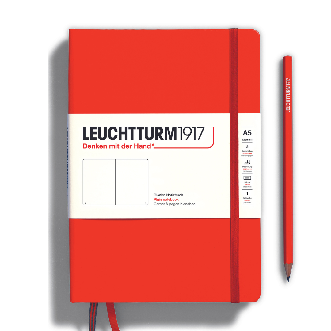 Leuchtturm1917自然色精装A5中号笔记本狐狸红