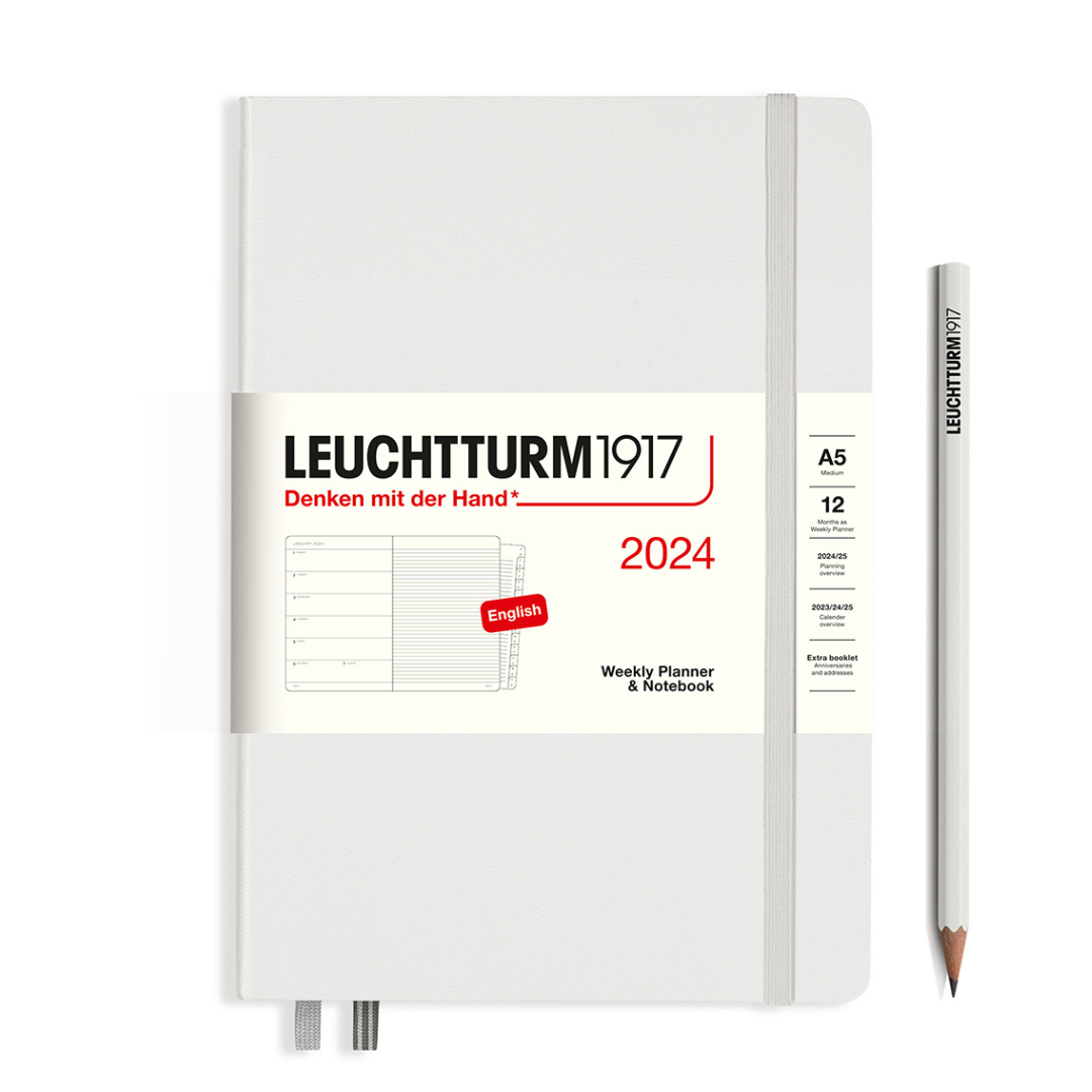 Leuchtturm1917 Weekly Planner - 2024 - Pocket (A6) - Black