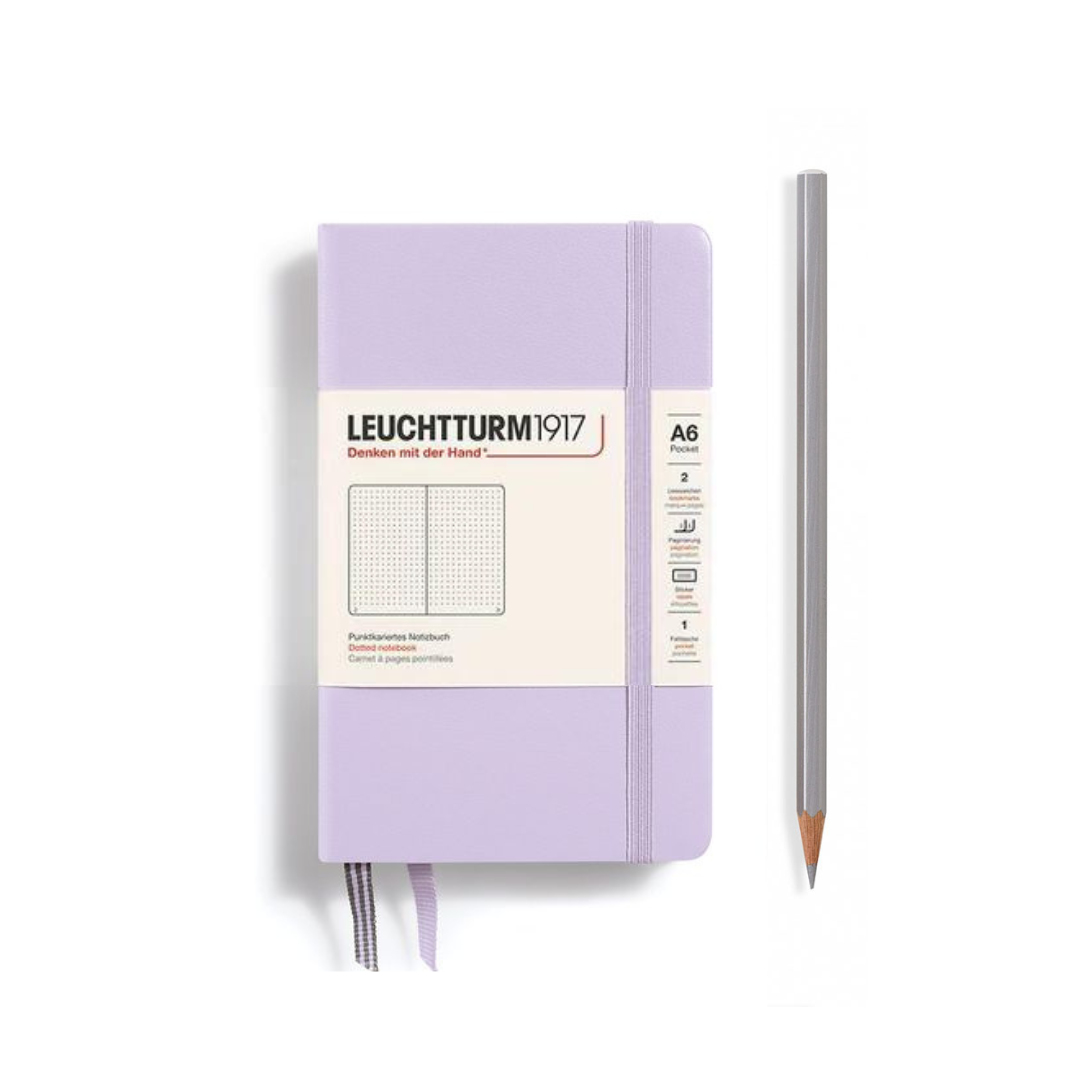 Leuchtturm1917 A6 Pocket Hardcover Notebook - Lilac / Dotted