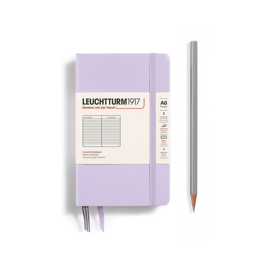 Leuchtturm1917 A6 Pocket Hardcover Notebook - Lilac / Ruled