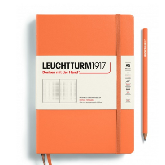 Leuchtturm1917 Recombine A5 Medium Hardcover Notebook - Apricot / Dotted