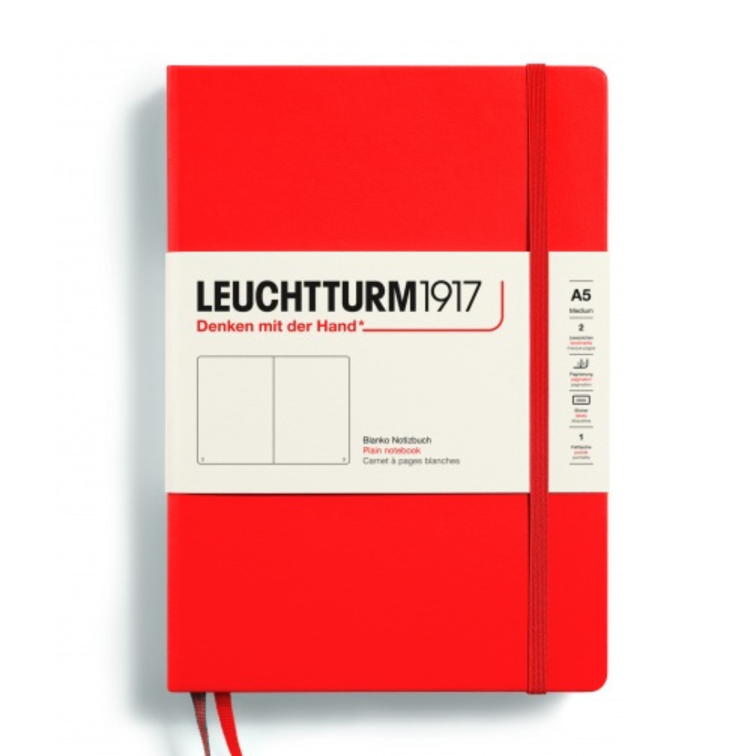 Leuchtturm1917 Recombine A5 Medium Hardcover Notebook - Lobster / Plain
