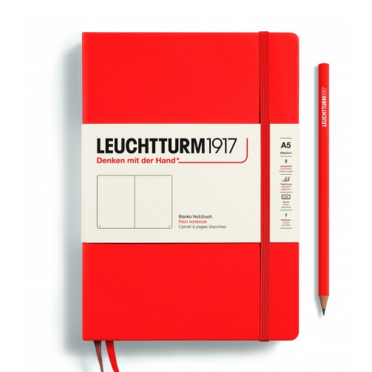 Leuchtturm1917 Recombine A5 Medium Hardcover Notebook - Lobster / Plain