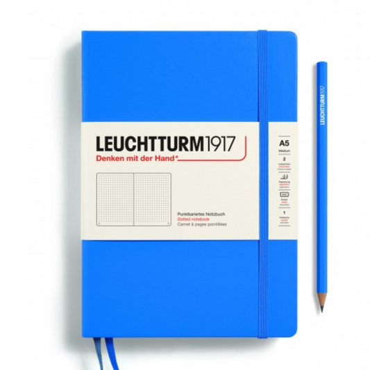 Leuchtturm1917 Recombine A5 Medium Hardcover Notebook - Sky / Dotted