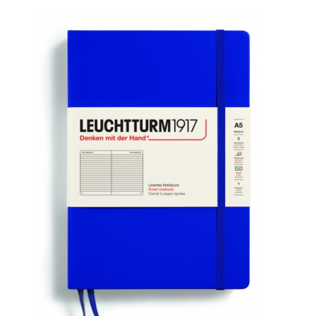 Leuchtturm1917 Recombine A5 Medium Hardcover Notebook - Ink / Ruled