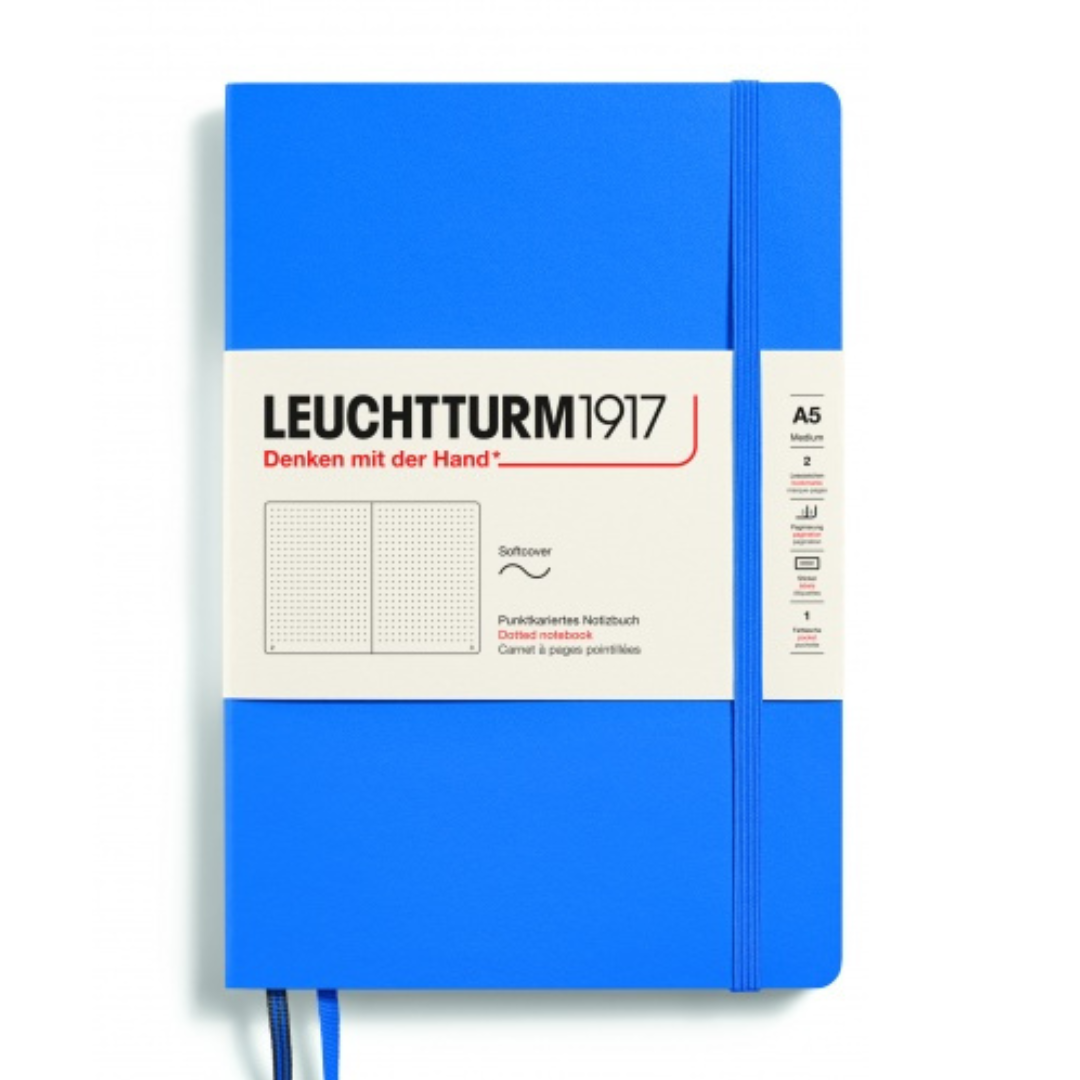 Leuchtturm1917 Recombine A5 Medium Softcover Notebook - Sky / Dotted