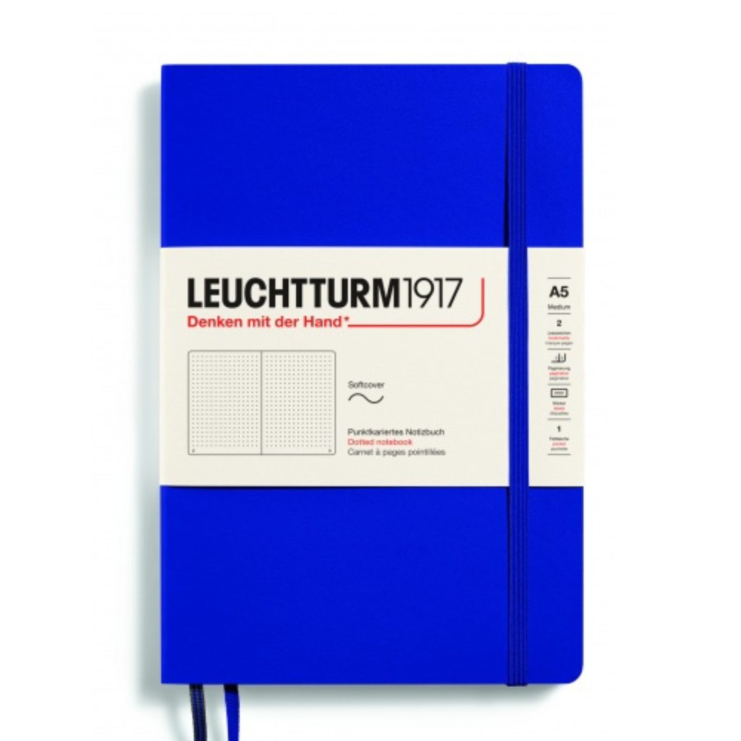 Leuchtturm1917 Recombine A5 Medium Softcover Notebook - Ink / Dotted