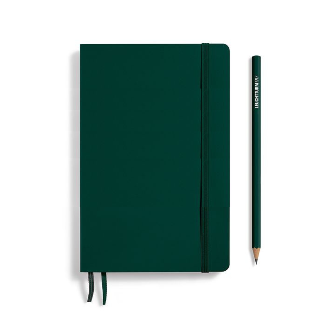 Leuchtturm1917 B6+ Softcover Paperback Notebook - Plain / Forest Green