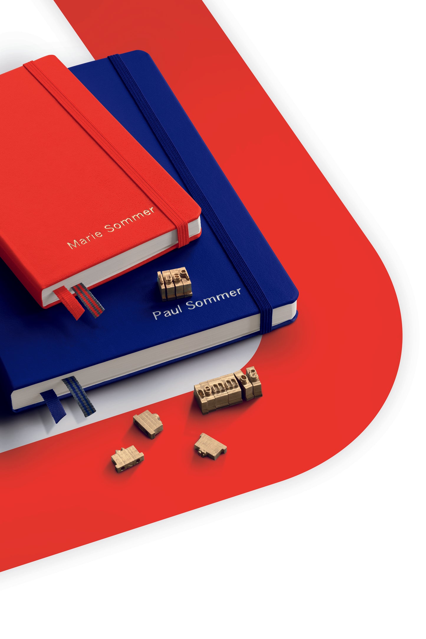 Leuchtturm1917 Recombine A5 Medium Hardcover Notebook - Lobster / Dotted