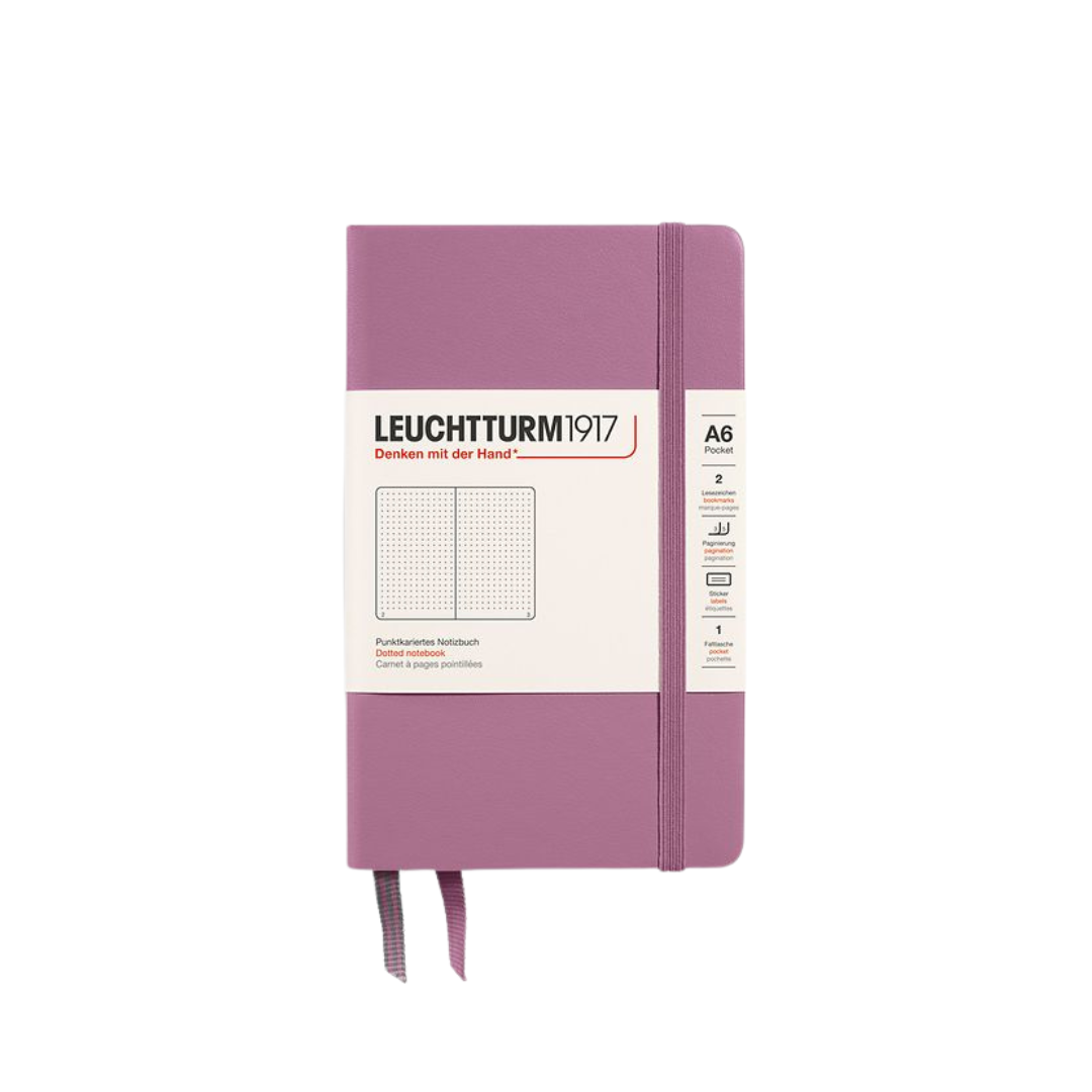 Leuchtturm1917 A6 Pocket Hardcover Notebook - Dotted / Dusty Rose