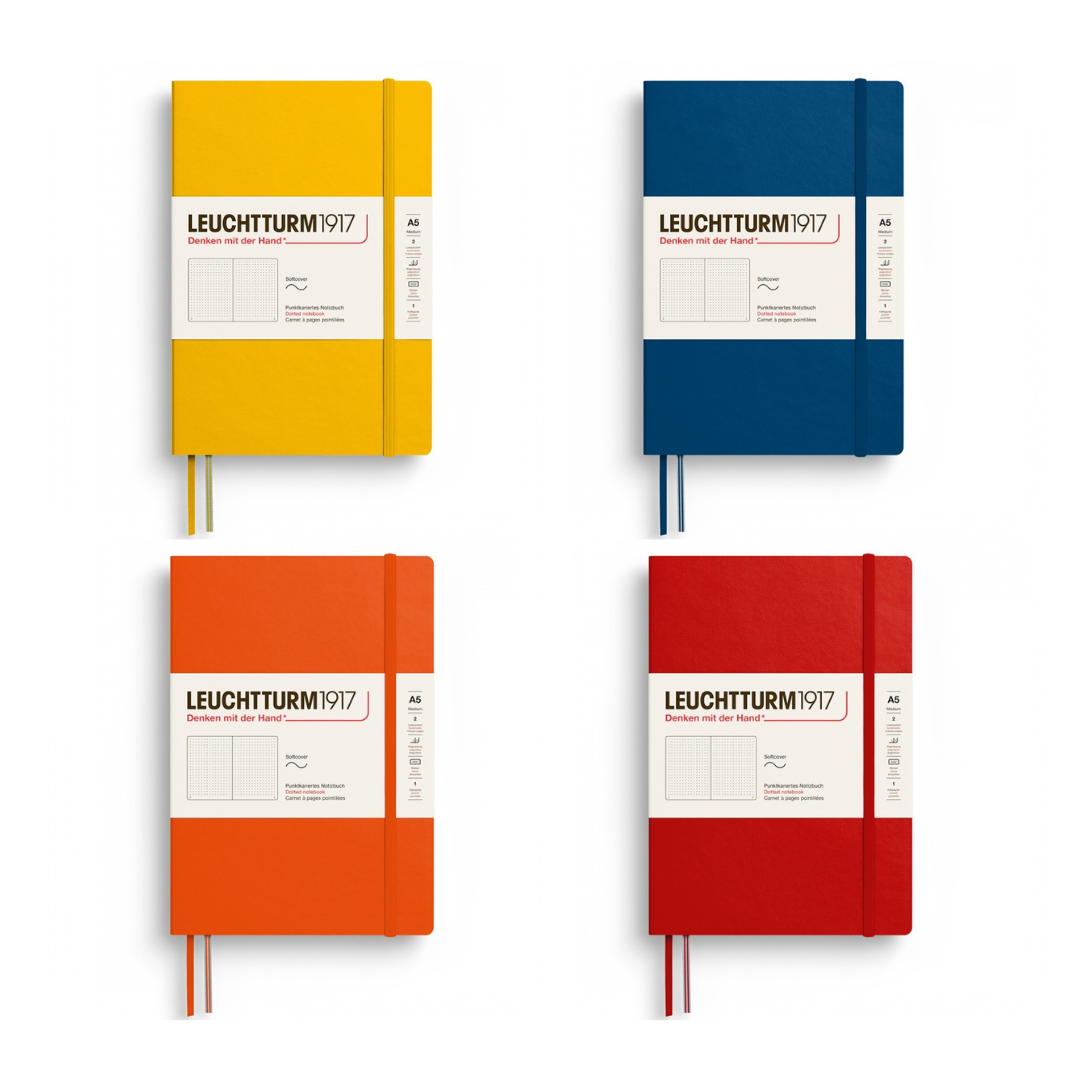 Leuchtturm1917 Notebooks Medium Softcover A5 Dotted - Pumpkin