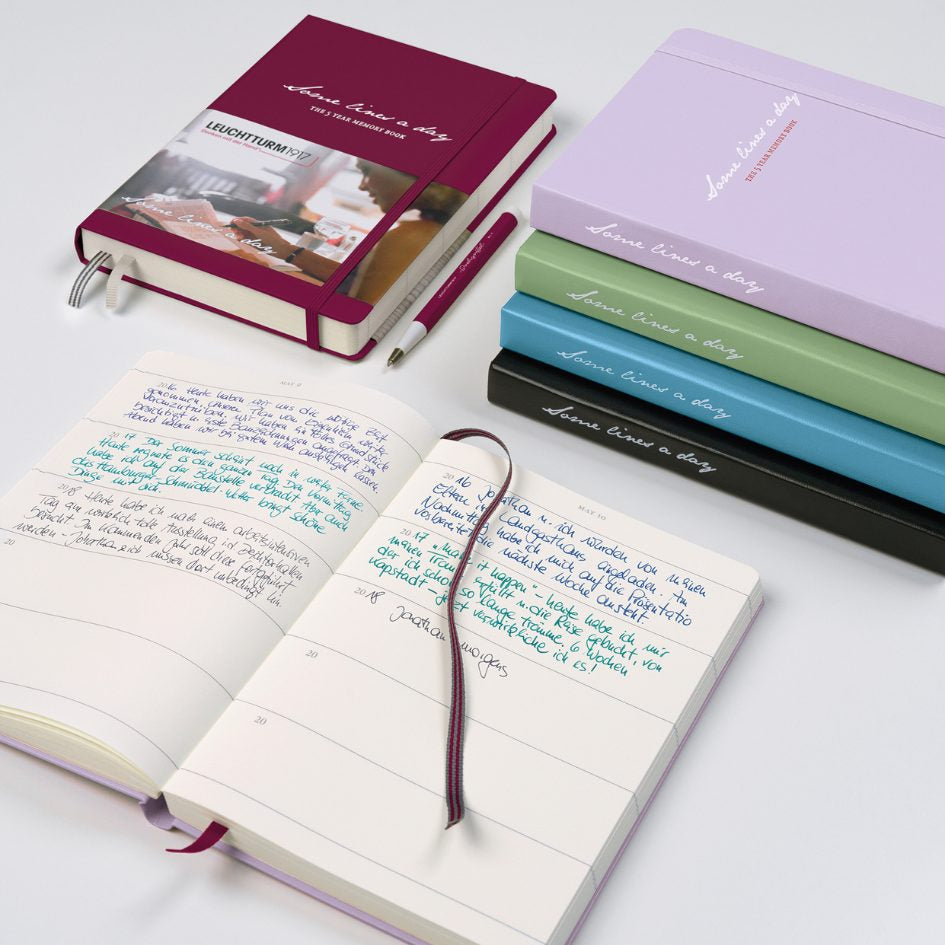Leuchtturm1917 Some Lines A Day A5中号笔记本粉
