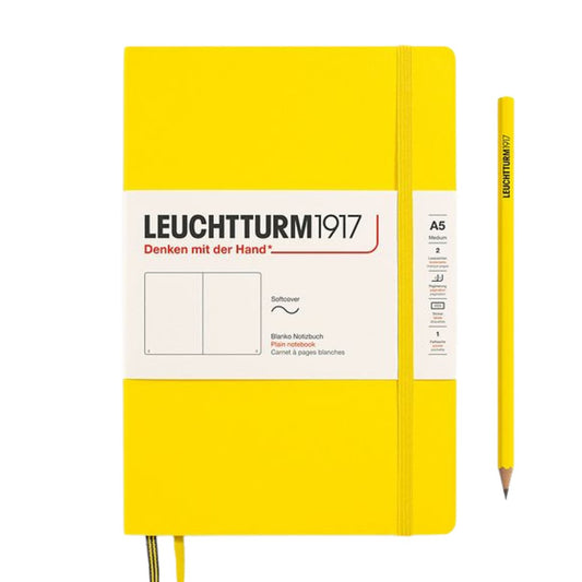 Leuchtturm1917 A5 Medium Softcover Notebook - Plain / Lemon