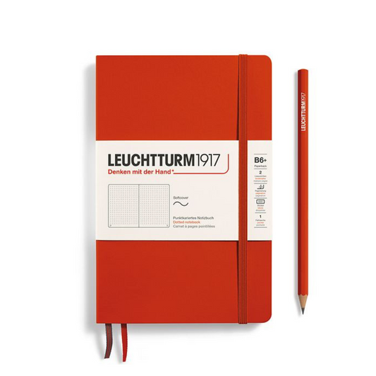 Leuchtturm1917 B6+ Softcover Paperback Notebook - Dotted / Fox Red