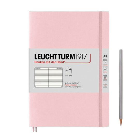 Leuchtturm1917 A5 Medium Softcover Notebook - Ruled / Powder
