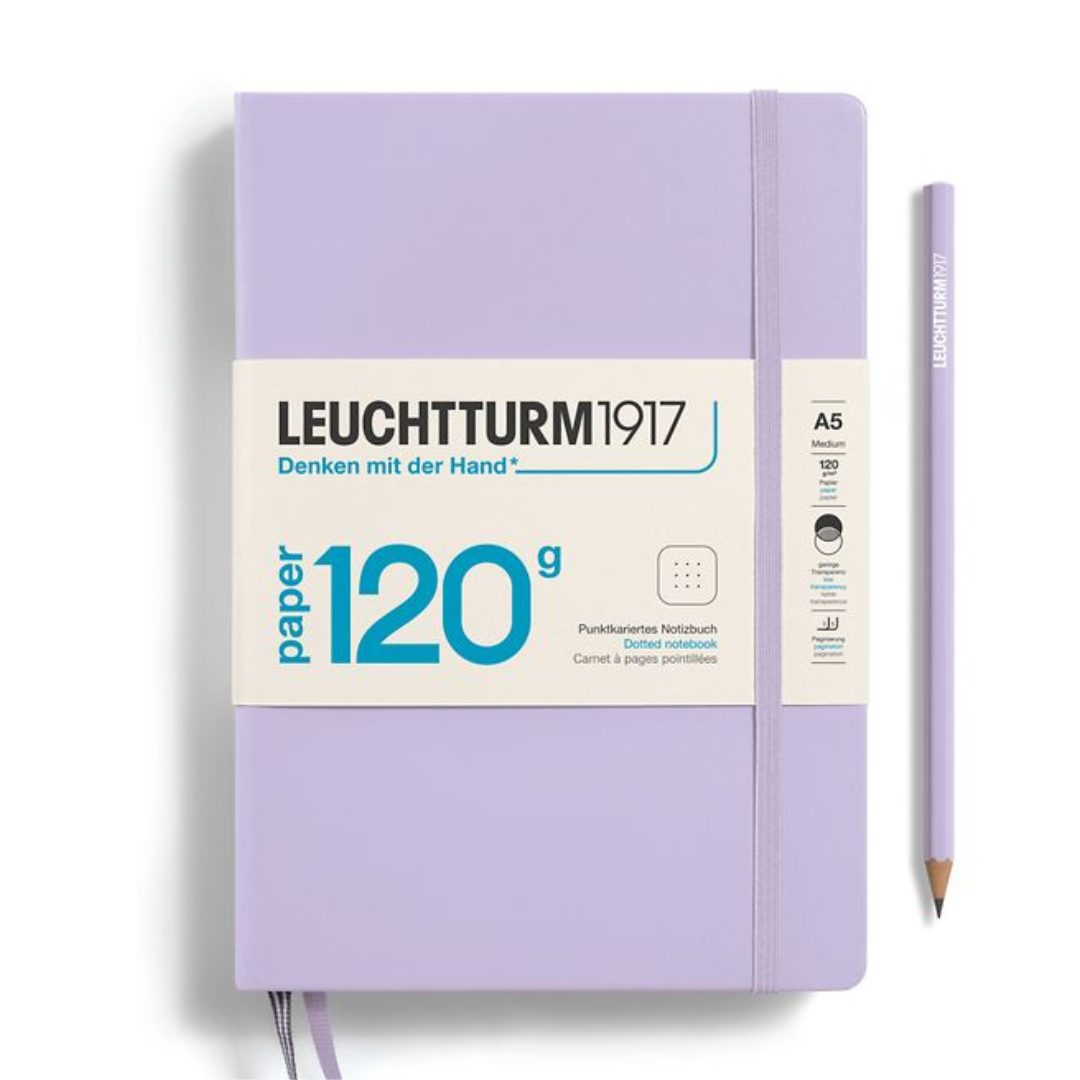 Leuchtturm1917 120G Edition A5 Medium Hardcover Notebook - Dotted / Lilac