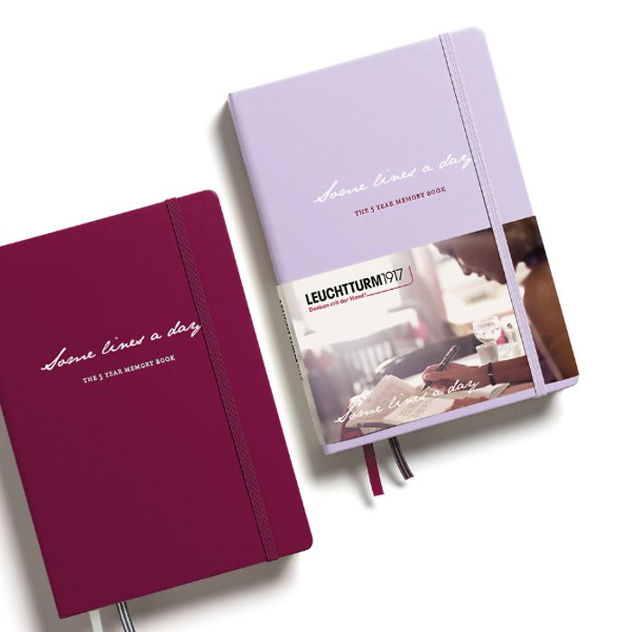 Leuchtturm1917 Some Lines A Day A5中号笔记本粉