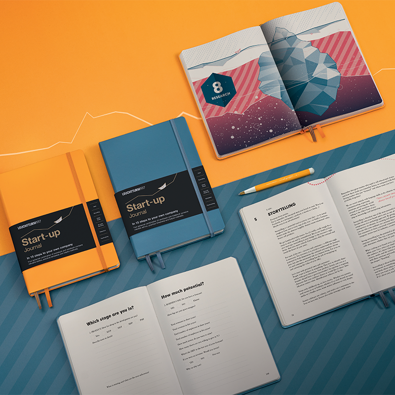 Leuchtturm1917 Start-up Journal A5 笔记本,Rising Sun