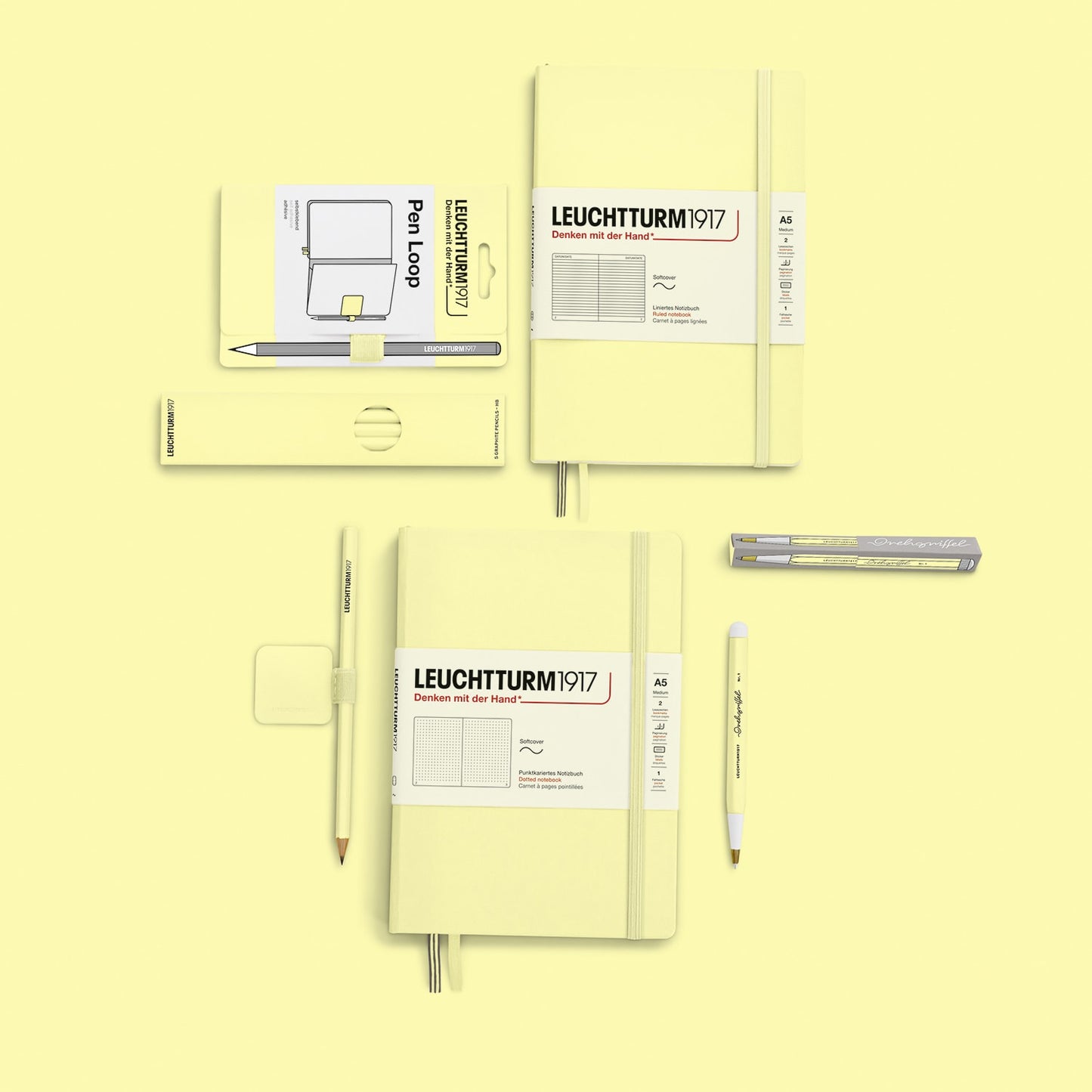 Leuchtturm1917 A5 Medium Softcover Notebook - Vanilla / Dotted