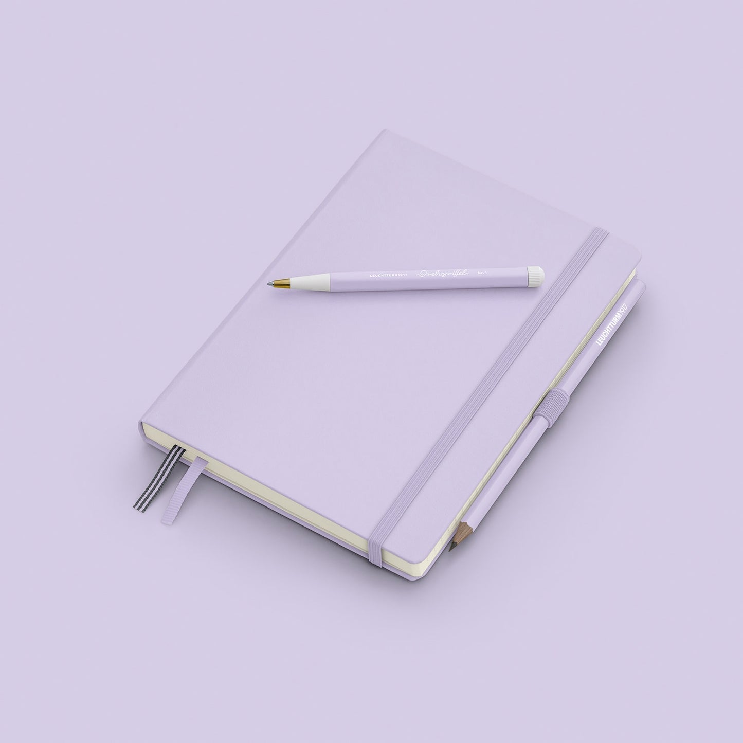 Leuchtturm1917 精装 A5 中号笔记本丁香紫 - 点缀