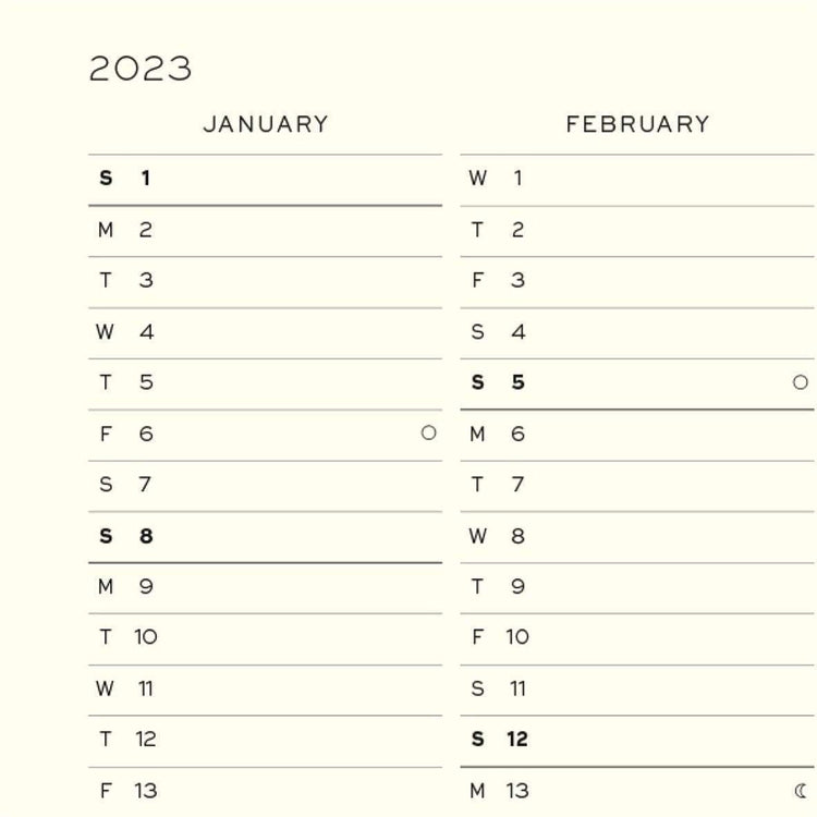 Leuchtturm1917 A5 Medium Weekly Planner & Notebook 2023 Rising Sun