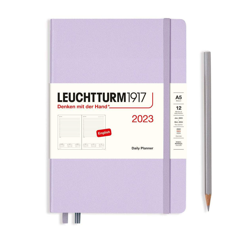 Leuchtturm1917 A5 中号日常记事本 2023 紫丁香