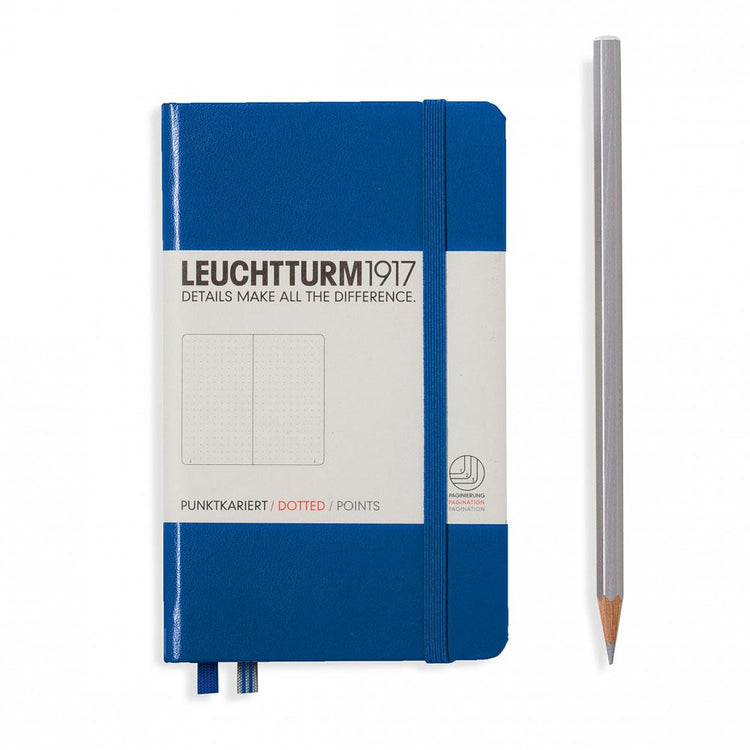Leuchtturm1917 精装 A6 袖珍笔记本宝蓝色 - 圆点