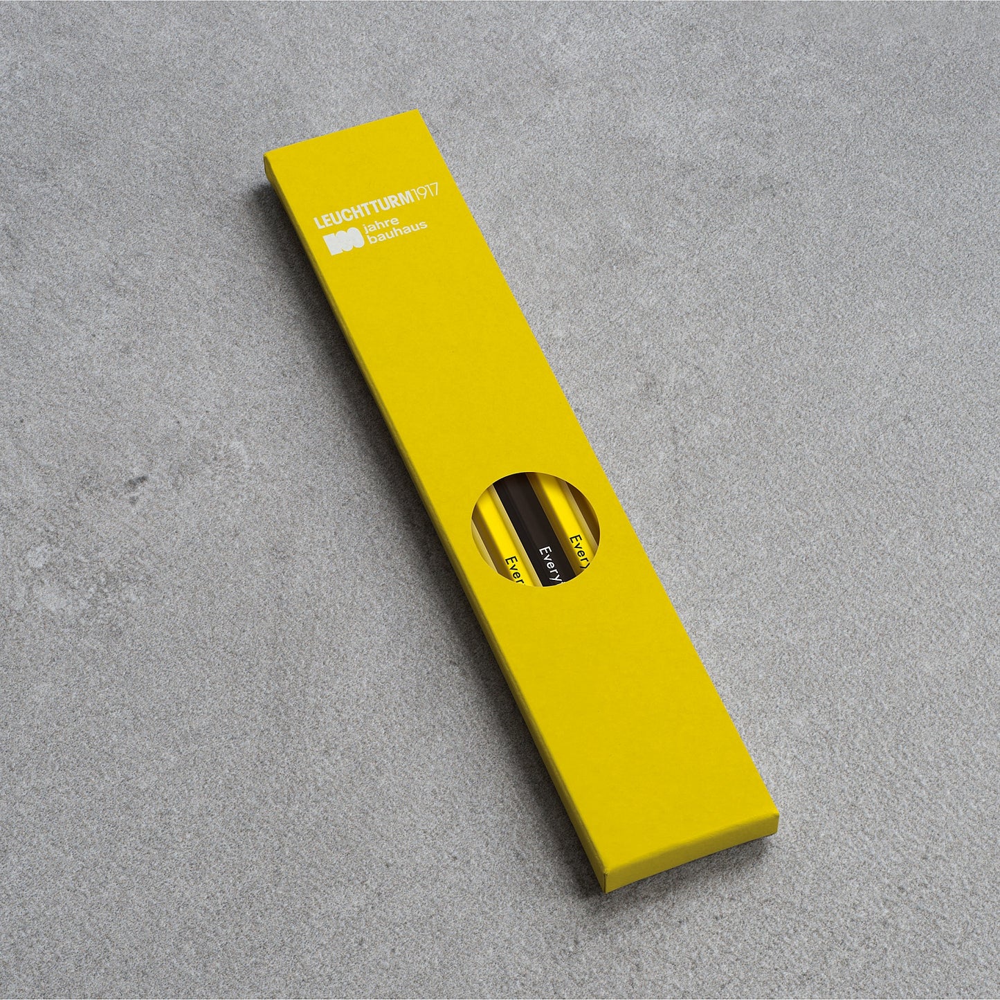 Leuchtturm1917 Bauhaus 100 铅笔组合(4 支柠檬色,1 支黑色)