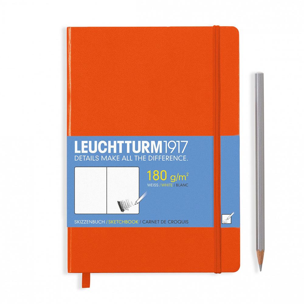 Leuchtturm1917精装A5中号速写本橙色