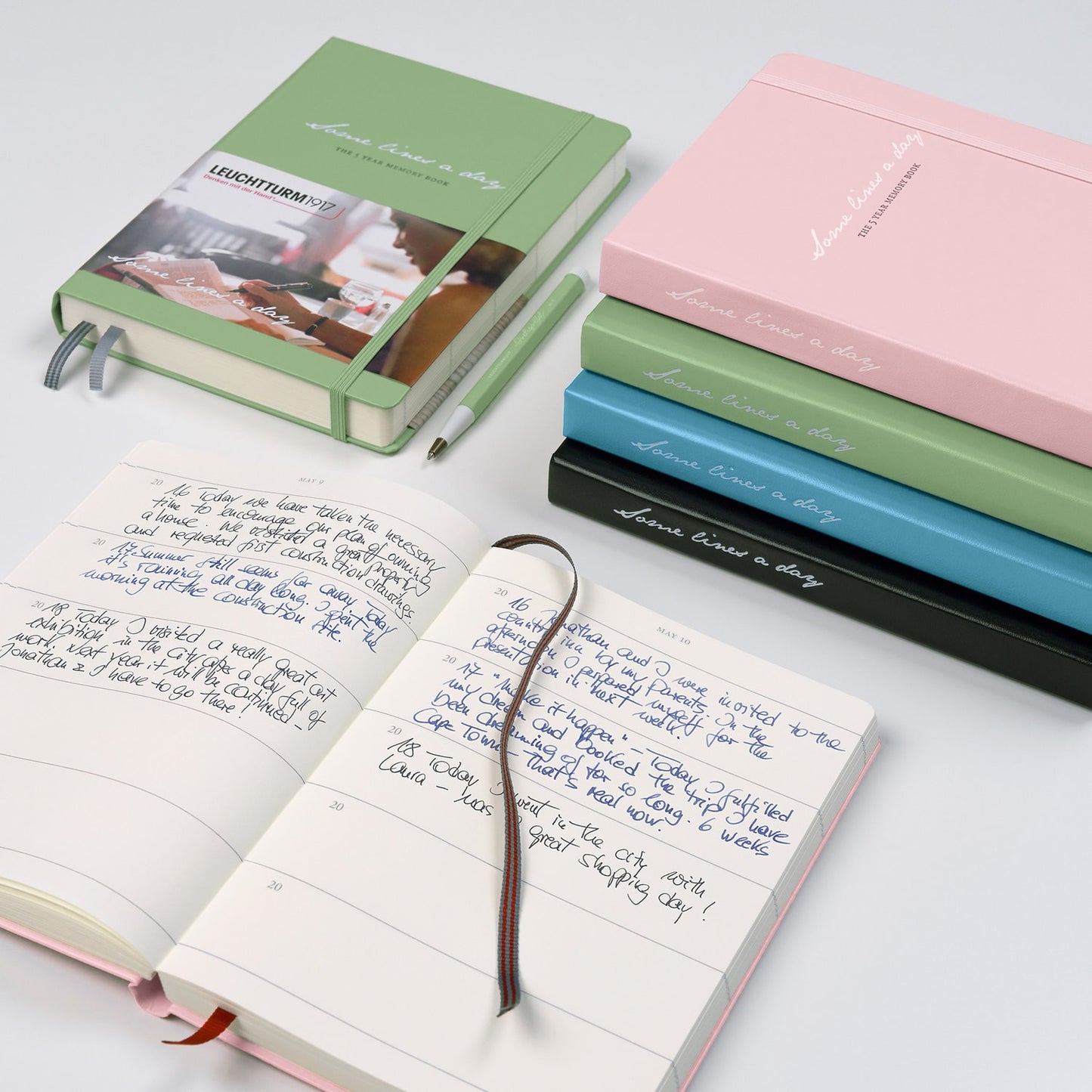 Leuchtturm1917 Some Lines A Day A5 Medium Hardcover Notebook - Powder